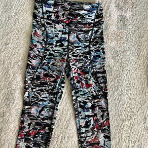 lulu lemon Athletica  Blue/Multi Color Print Leggings (Brand New Never Worn)